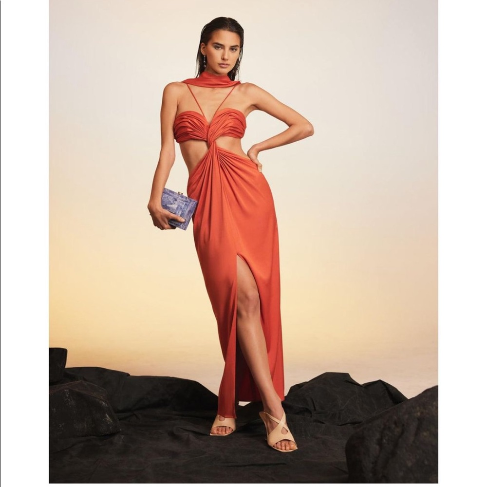 Cult gaia backless side cute out Cody dress